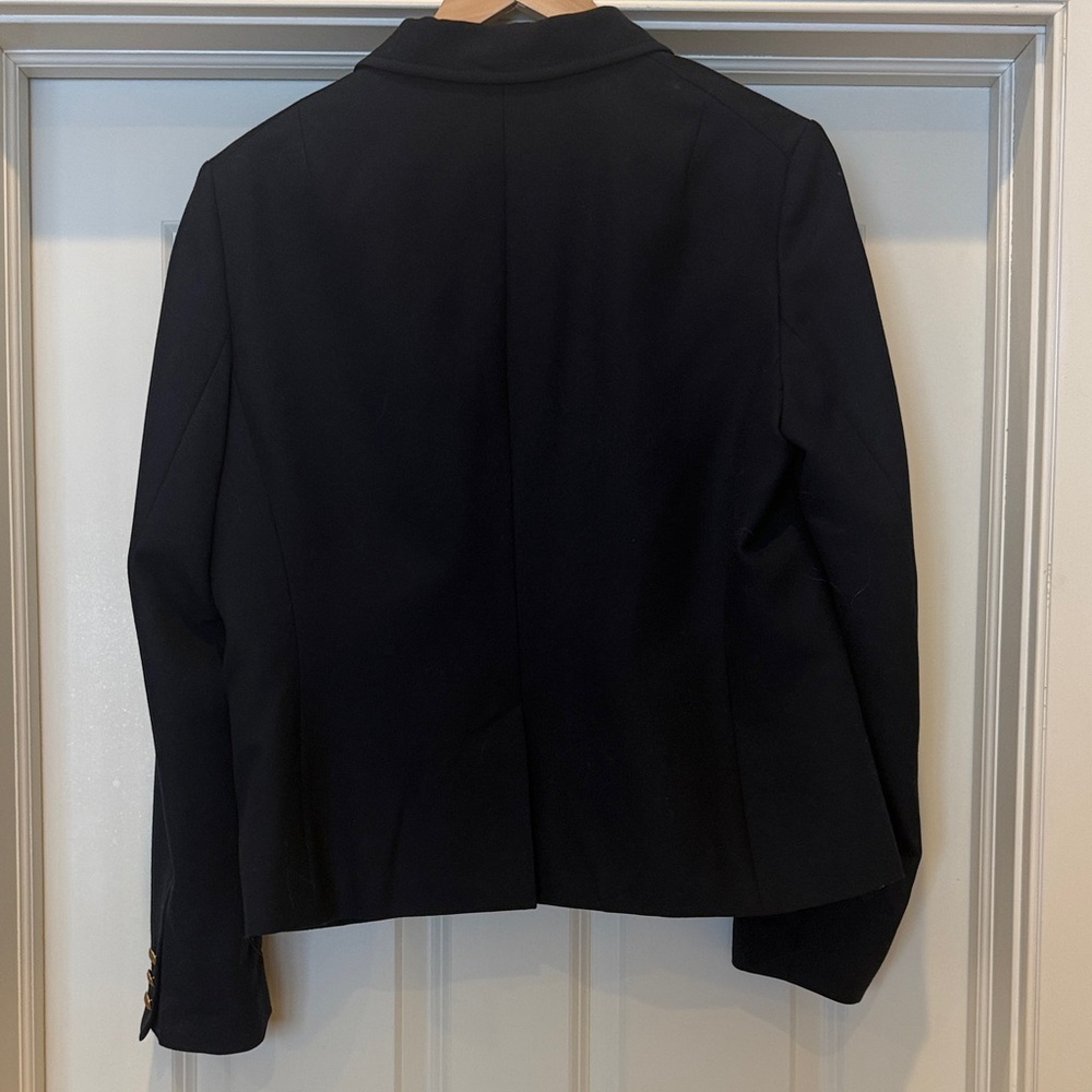 J. Crew Women's Navy Blazer with Gold Buttons - Picture 5 of 5